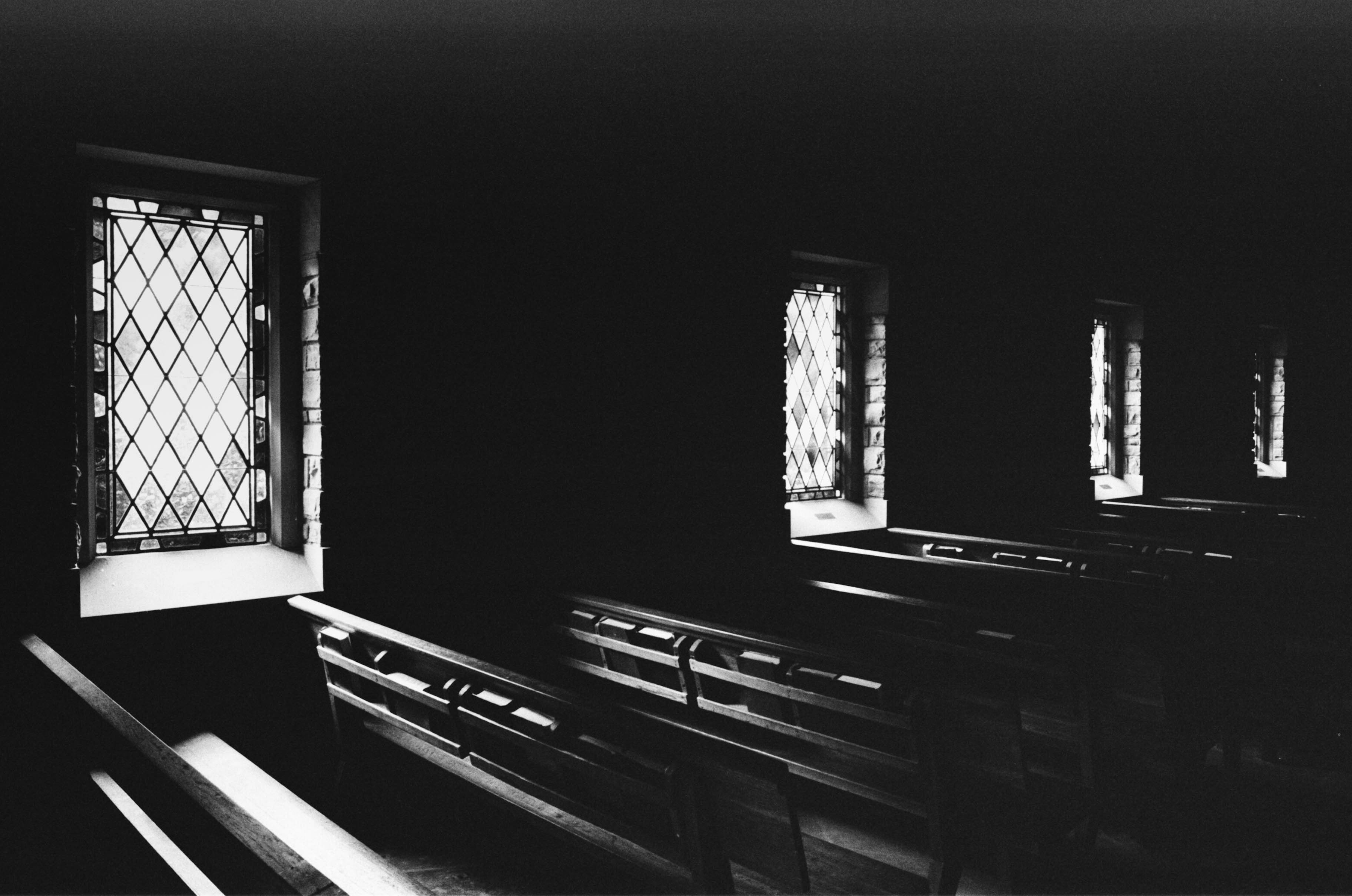 Church Pew of the Cumberland Presbyterian Church at Montgomery Bell State Park in Dickson County, Tennessee